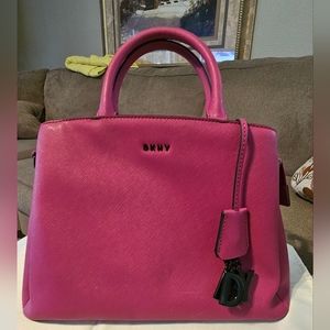 DKNY Satchel Hand Bag Fuchia